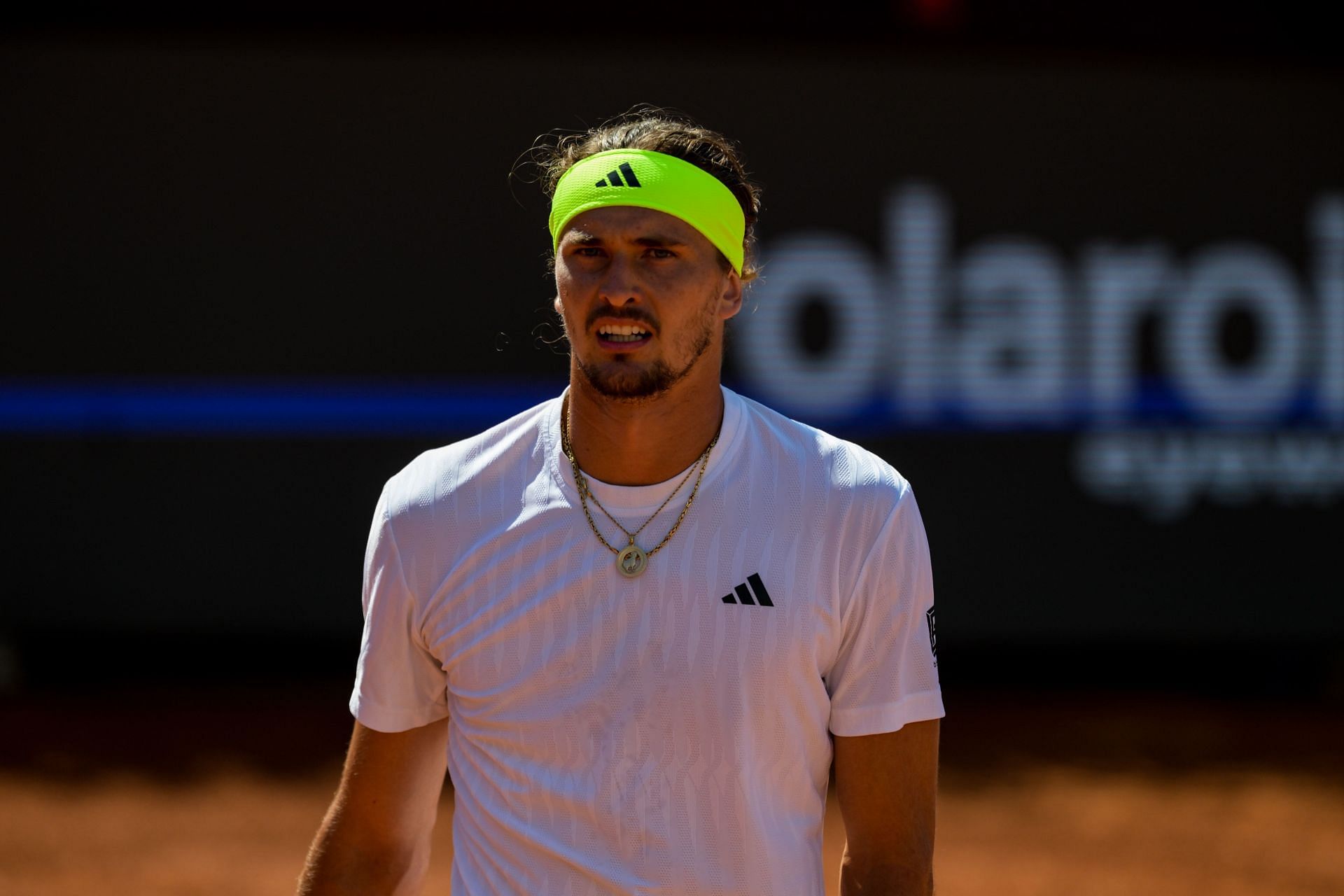 Alexander Zverev in action at the Italian Open 2025 - Day Seven - Source: Getty